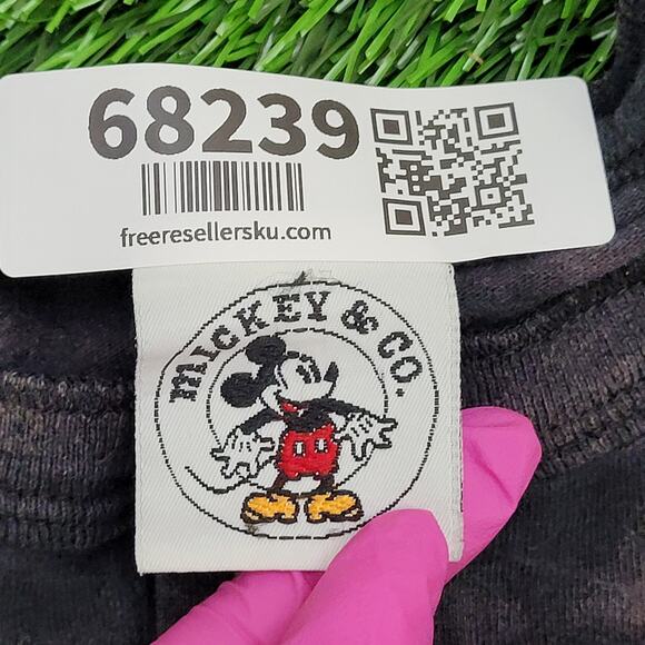 Vintage 90s Mickey Shirt Womens Xl 22x26 Bleached Black - Picture 8 of 13